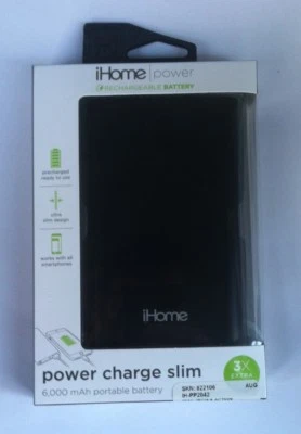GENUINE iHome Apple iPhone Portable Battery Charger Smartphone charge Power Bank - Image 1 of 3