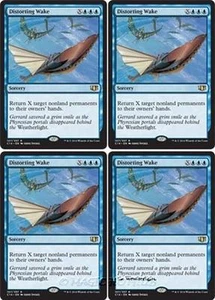 4x DISTORTING WAKE Commander 2014 MTG Blue Sorcery Rare - Picture 1 of 1