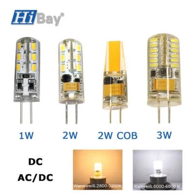 5X 10X Set G4 LED Warmweiß 1W 2W 3W Leuchtmittel AC / DC 12V HalogenLampe - Bild 1 von 4