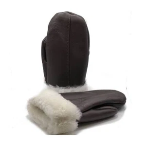 Mitones de piel de oveja genuinos de piel de oveja para hombre y mujer 3 colores - Imagen 1 de 46