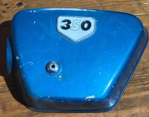 Honda CL350 1969 Scrambler panel de cubierta lateral izquierdo con emblema - Imagen 1 de 11
