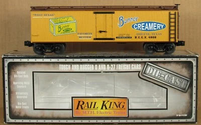 MTH Railking 30-8615 Banner Creamery Wood-Sided Reefer Car DIE-CAST O-Gauge NIB - Image 1 of 3