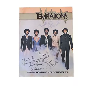 Foto firmada Otis Williams Temptations fundador Motown Music 25 aniversario 1978 - Imagen 1 de 4