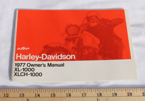 NOS AMF Harley Davidson Sportster Owners Manual Part #99466-77 XL-1000,XLCH-1000