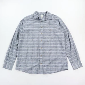 Rowm Shirt Men's LT Large Tall Casual Button Up Gray Blue NWT NEW - Picture 1 of 10
