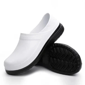 Shoes Resistant Work Oil Kitchen Men's Restaurant Skid Non Slip Water Safety New - Picture 1 of 28