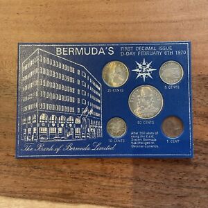 1970 Bank Of Bermuda Limited First Decimal Issue Set