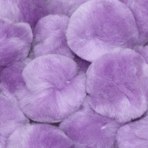 1 inch Lavender Small Craft Pom Poms 100 Pieces - Picture 1 of 3