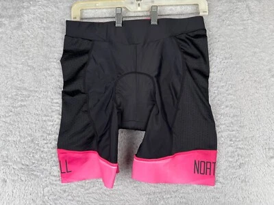 Northhill Cycling Shorts Women Extra Large Black Pink Nylon Spandex Blend Padded - Image 1 of 4