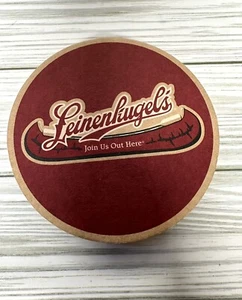 LEINENKUGEL'S 24 Join Us Out Here Beer Coasters Mat, People w/ Canoe WISCONSIN - Picture 1 of 4