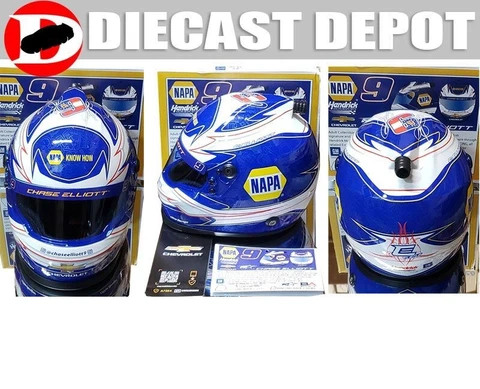 CHASE ELLIOTT 202O NAPA BLUE  1/2 SCALE MINI REPLICA HELMET BRAND ART Cover
