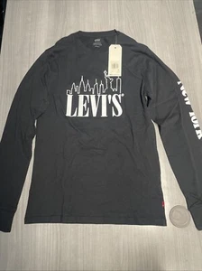 Levi's Mens Long Sleeve T Tee Shirts 100% Cotton New York City - Picture 1 of 4