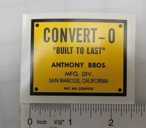 Convert-O badge - Picture 1 of 1
