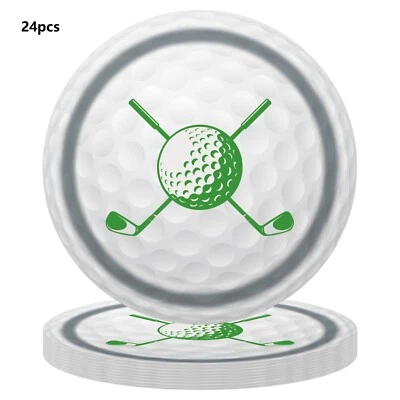 24 7" Plato de Golf Golf Golfista Cumpleaños Fiesta Vajilla Decoración Eventos Deportivos Foto 1 de 3