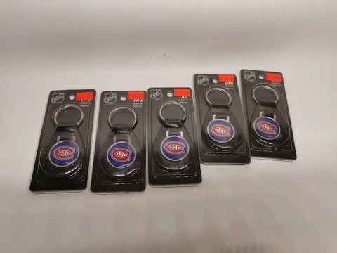 (5-PACK) Montreal Canadiens - BOTTLE OPENER KEYCHAIN chain keytag holder NHL Cover