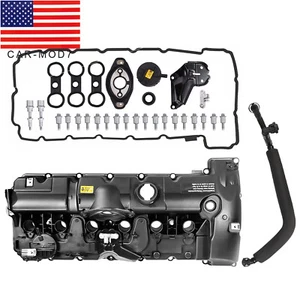 Valve Cover w/ PCV HOSE & CAP For BMW E70 E82 E90 E91 X3 X5 128i 328i 528i Z4 - Picture 1 of 9