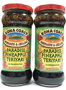 Pack Of 2 - Kona Coast Sauce Teriyaki Paradise Pineapple 15 oz - Picture 1 of 2