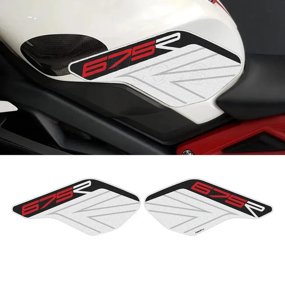Alfombrillas de agarre de rodilla de protección para tanque lateral para Triumph Daytona 675 R 2013-2016 2015 Foto 1 de 4