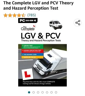 The Complete LGV PCV Theory & Hazard Perception Driving Test PC DVDROM 2022 2023 • 21.73£