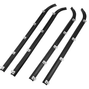 4PCS For 1987- 1997 Ford F150 F250 F350 Door Window Seal Belt Weatherstrip Kit - Picture 1 of 8