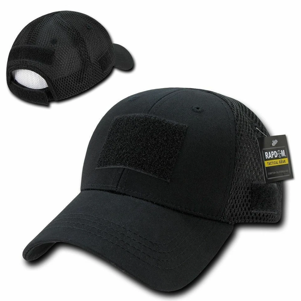 Gorra de béisbol para operadores tácticos para hombre malla trasera negra corona baja resistente gorra sombrero Foto 1 de 1