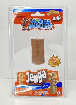 New World's Smallest JENGA Block Tower Stacking Game 2022 - Under 2.5" - NEW - Image 1 of 2