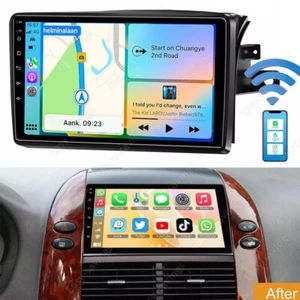 Radio de coche estéreo Android 13 reproductor GPS Apple CarPlay para Toyota Sienna 2004-2010 - Imagen 1 de 12
