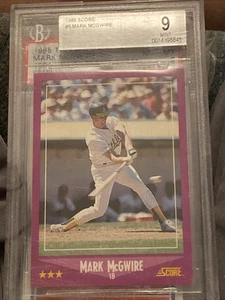 Mark Mcgwire 1988 Score BGS 9 Mint - Bild 1 von 2