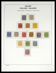 ICELAND 1873-2010 MNH MH Used in Schaubek Hopflug Set Album Stamp Collection - Picture 1 of 12