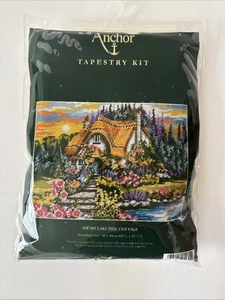Ancoraggio "Lakeside Cottage" Paesaggio Natura Vintage Arazzo Kit Nuovo #MR7001 - Foto 1 di 5
