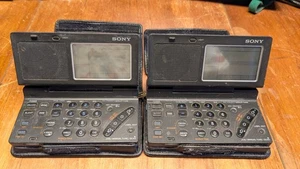 Two Sony ICF SW100 Pocket Radios And antenna Spares Repairs - Picture 1 of 5