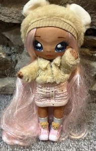 Na Na Na Suprise Doll Sarah Snuggles Teddy Bear  Pink Hair Tag Is Missing (B5) - Picture 1 of 12