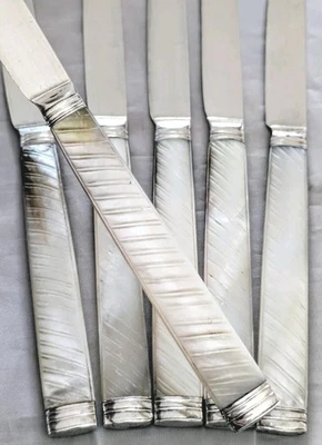 Couteaux argent Massif et Nacre Poinçon Fermiers Généraux 1768-1774 XVIIIème... - Photo 1/4