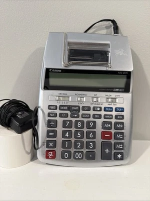 Canon P23-DH V 12 Digit Printing Calculator Adding Machine w/ Power Cord Tested - Image 1 of 4