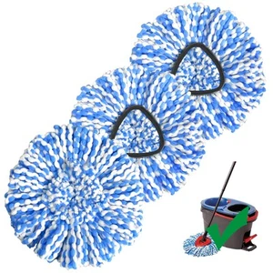 Mop Head , 3 Pack Spin Mop Refill Replace Head Compatible RinseClean 2-Tank S... - Picture 1 of 7