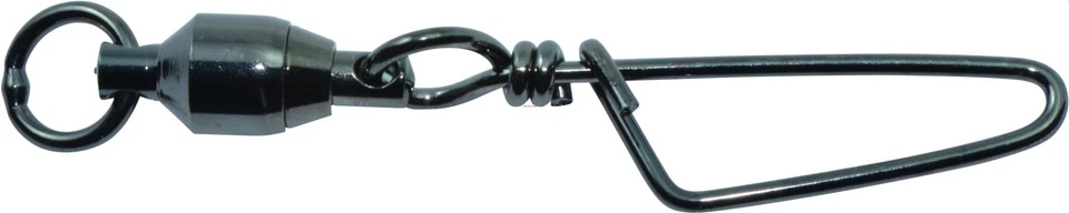 Spro SBSCLB-04-3 Black Ball Bearing Swivel Coastlock Snap Size 4 100 lb Test 3CT - Image 1 of 3
