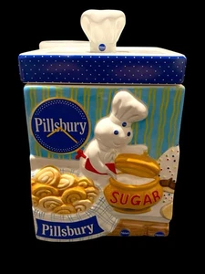 PRE OWNED Pillsbury Doughboy Danbury Mint Keramik Kanister Zucker mit Deckel 2000 - Bild 1 von 4
