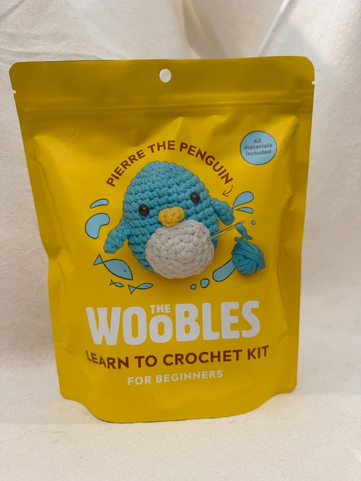 Woobles Beginner Learn to Crochet Kit - Pierre the Penguin