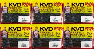 (LOTE DE 6) STRIKE KING KVD ROEDOR 3" RO3-805 AZUL CRAW ROJO ESCAMA CP2246 Foto 1 de 2