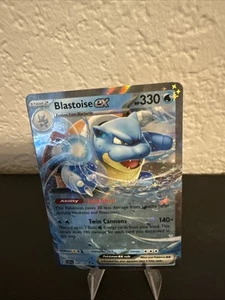 2024 Pokemon Stellar Crown Illustration Holo Art Blastoise EX 30/142 Holographic - Picture 1 of 2