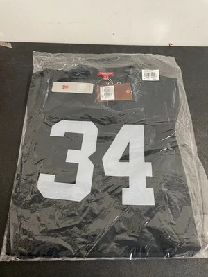 Camiseta legada Mitchell & Ness Los Angeles Raiders Bo Jackson #34 preta 1988 M W - Imagem 1 de 4