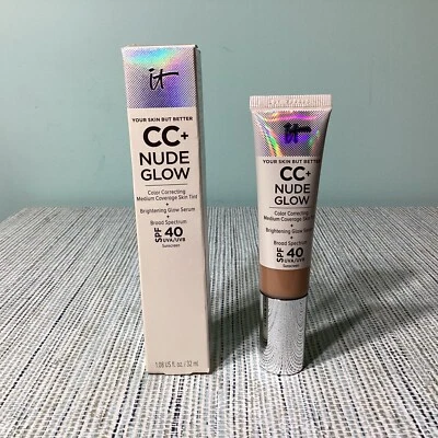 IT CC+ Nude Glow Skin Med Coverage Tint spf40, Rich ~ NEW - Image 1 of 4