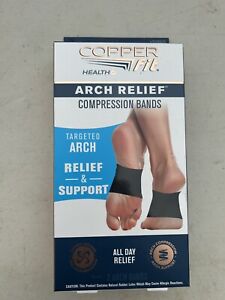 Copper Fit Copper Infused Arch Relief COMPRESSION BANDS ~One Size Fits Most~