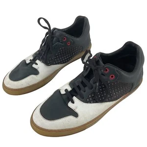 Balenciaga Paris 391210 Low-Top Blue Leather Sneakers Men's Size 13 Preowned - Picture 1 of 8
