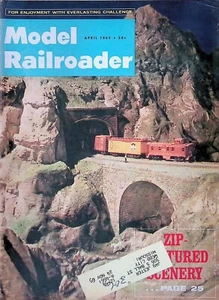 Model Railroader Magazine April 1965 Create Great Elevation with Logging Incline - Imagen 1 de 2