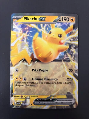 Pokemon Carta Pikachu EX 063/193 ULTRA RARA IT - Evoluzioni a Paldea - ITALIANO - Immagine 1 di 4