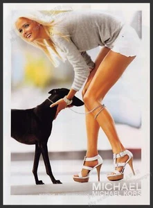 Michael Kors Shoes Footwear 2010s Print Advertisement Ad 2010 Whippet Dog Legs - Picture 1 of 1