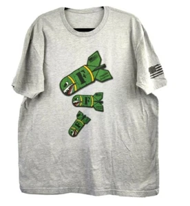 Freedom Industries Men Short Sleeve Gray T-Shirt Dropping F-Bombs NO SIZE READ! - Picture 1 of 12