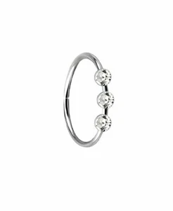 925 Sterling Silver Nose Ring Tragus Daith Helix Ear Cartilage Septum Hoop 22G - Picture 1 of 7