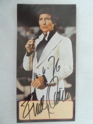 Freddy Quinn, Polydor Autogrammkarte 70ger Jahre (1976), Original signiert 10x21 - Bild 1 von 2